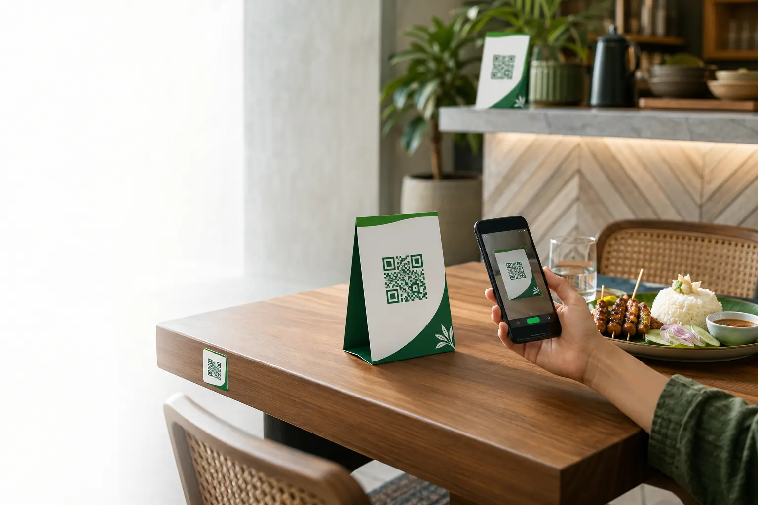 Professional QR menu display ideas for restaurant tables and counters