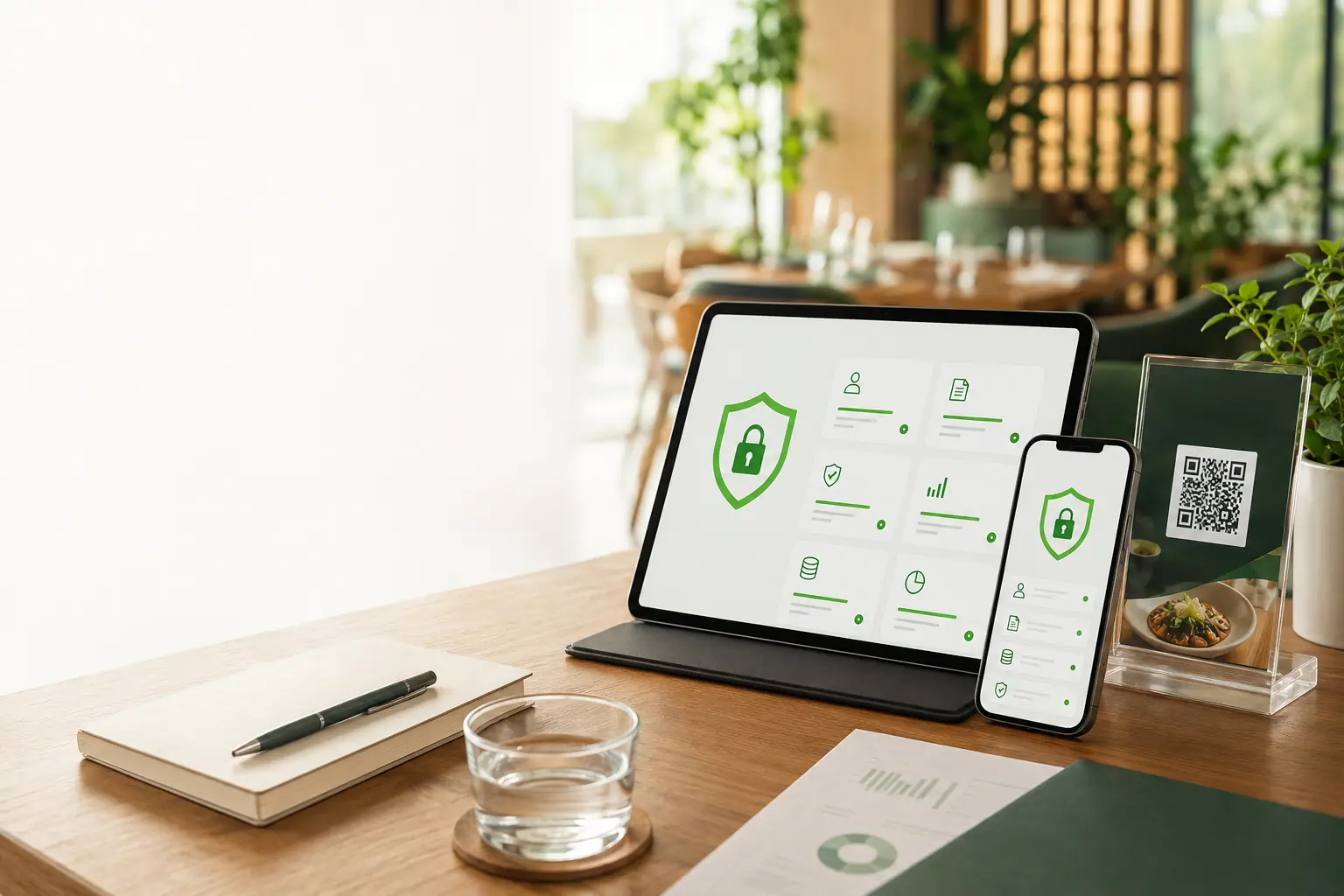 Secure data handling for My QR Menu restaurant technology
